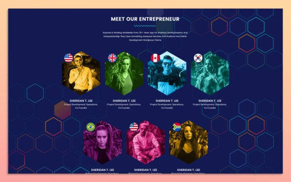 8 Team Member Widget Design Elements