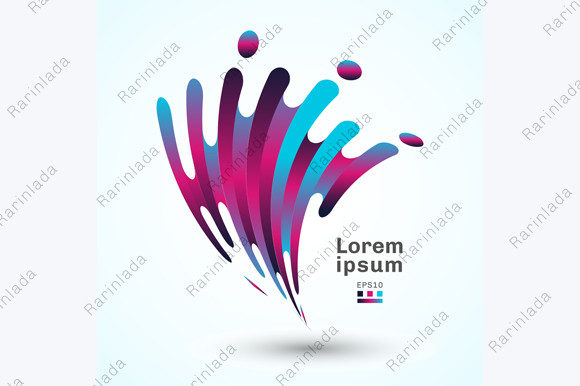 Abstract Modern Warp Curve Rounded Lines