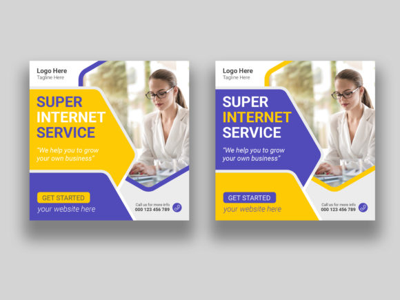 Choosing the Right Internet Service Social Media Banner Template for Your Brand