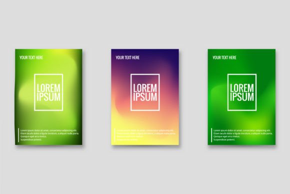 Elevating Visual Identity with Abstract Colorful Gradients for Modern Print and Digital Media