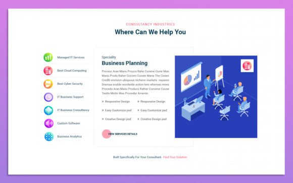 Evaluating 5 Colorful Services UI Elements for Modern Web Design