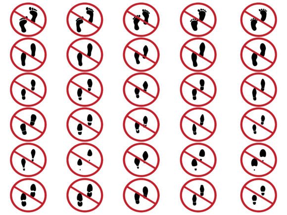 Mastering Safety and Compliance with the No Step Forbidden Icon Collection