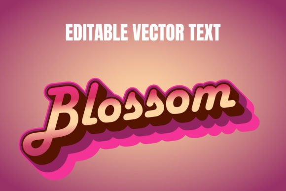 Mastering the Blossom Editable Text Effect