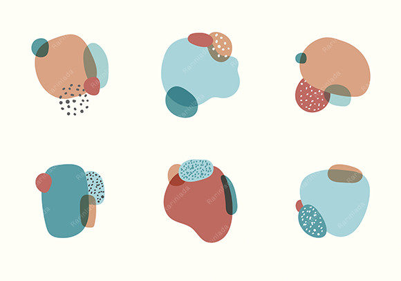Modern Organic Label Elements for Design