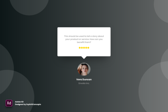 Strategic Social Proof: Maximizing Value with Testimonial Vol 04 in Adobe XD